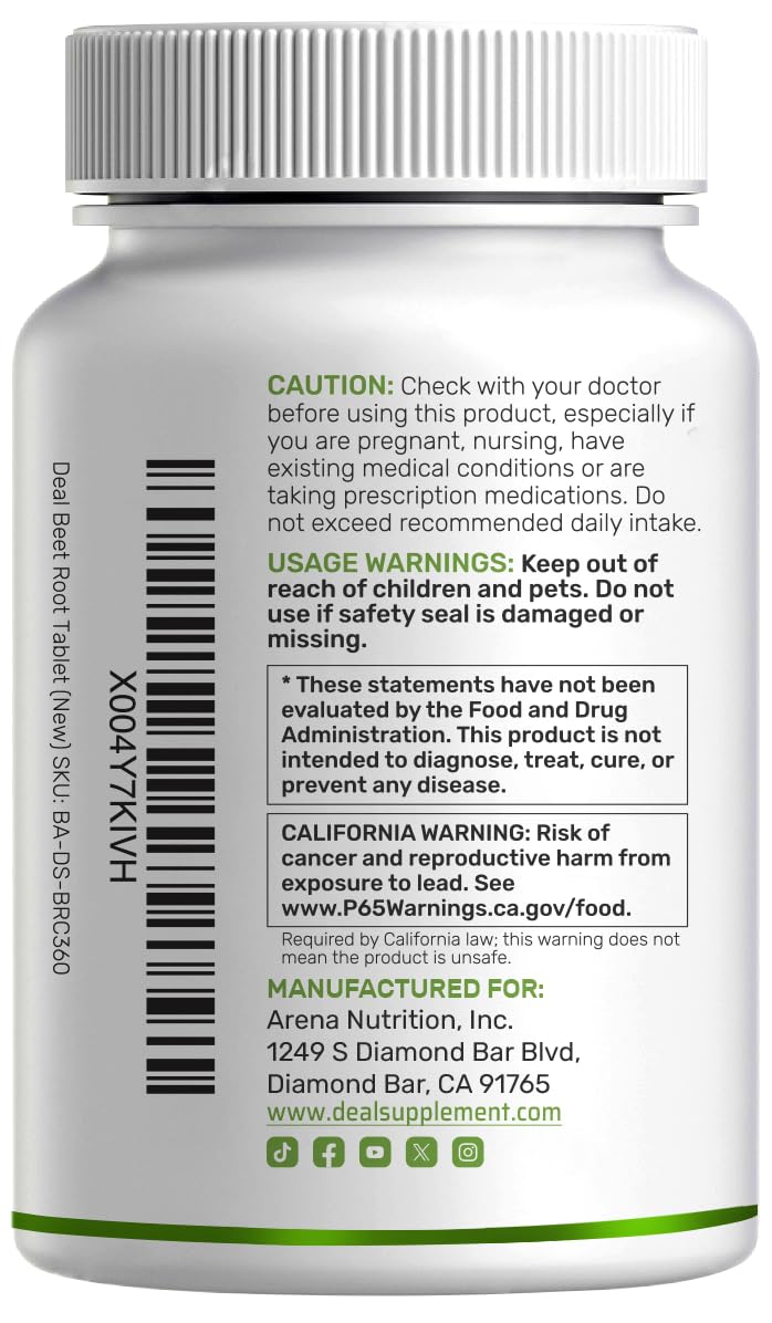 DEAL SUPPLEMENT Beet Root 360 Tablets