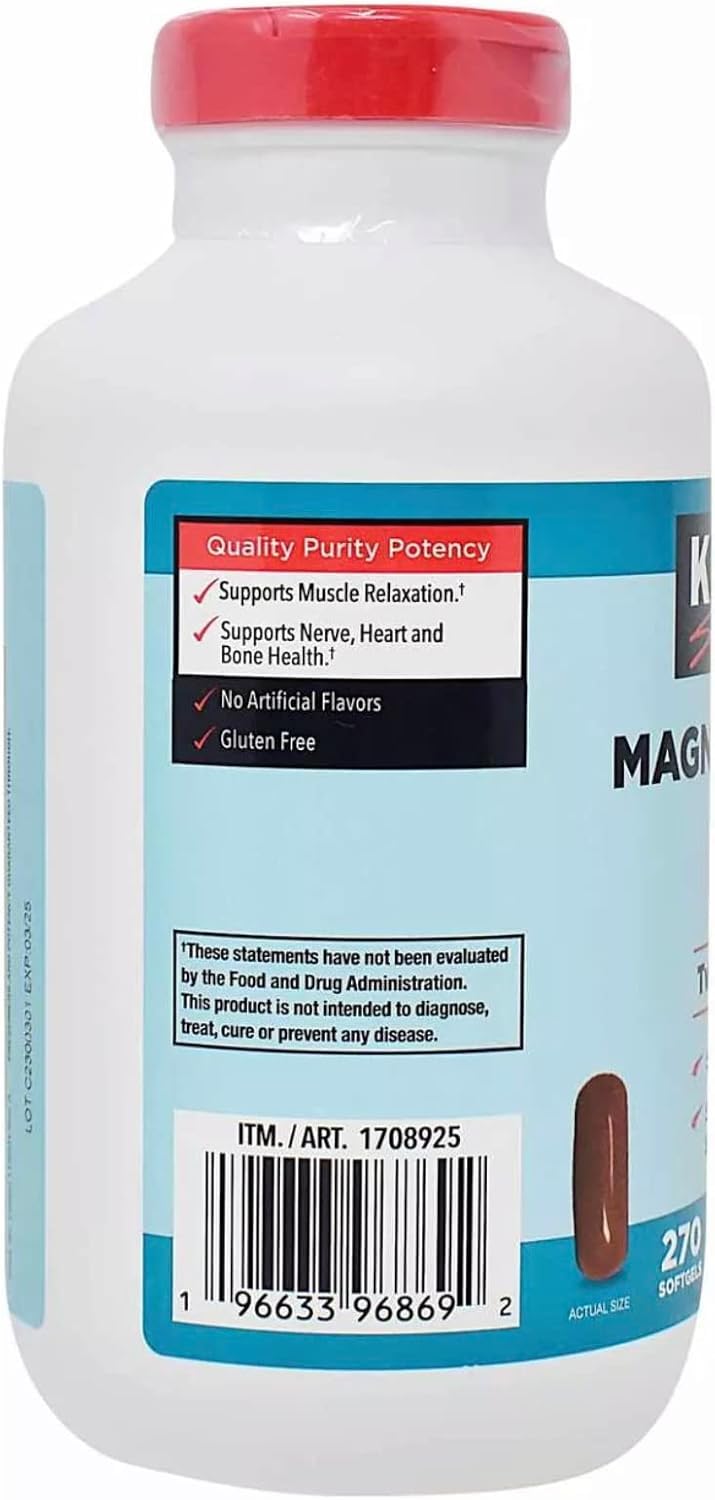 Generic Magnesium Citrate 250mg Softgels, 270 Count