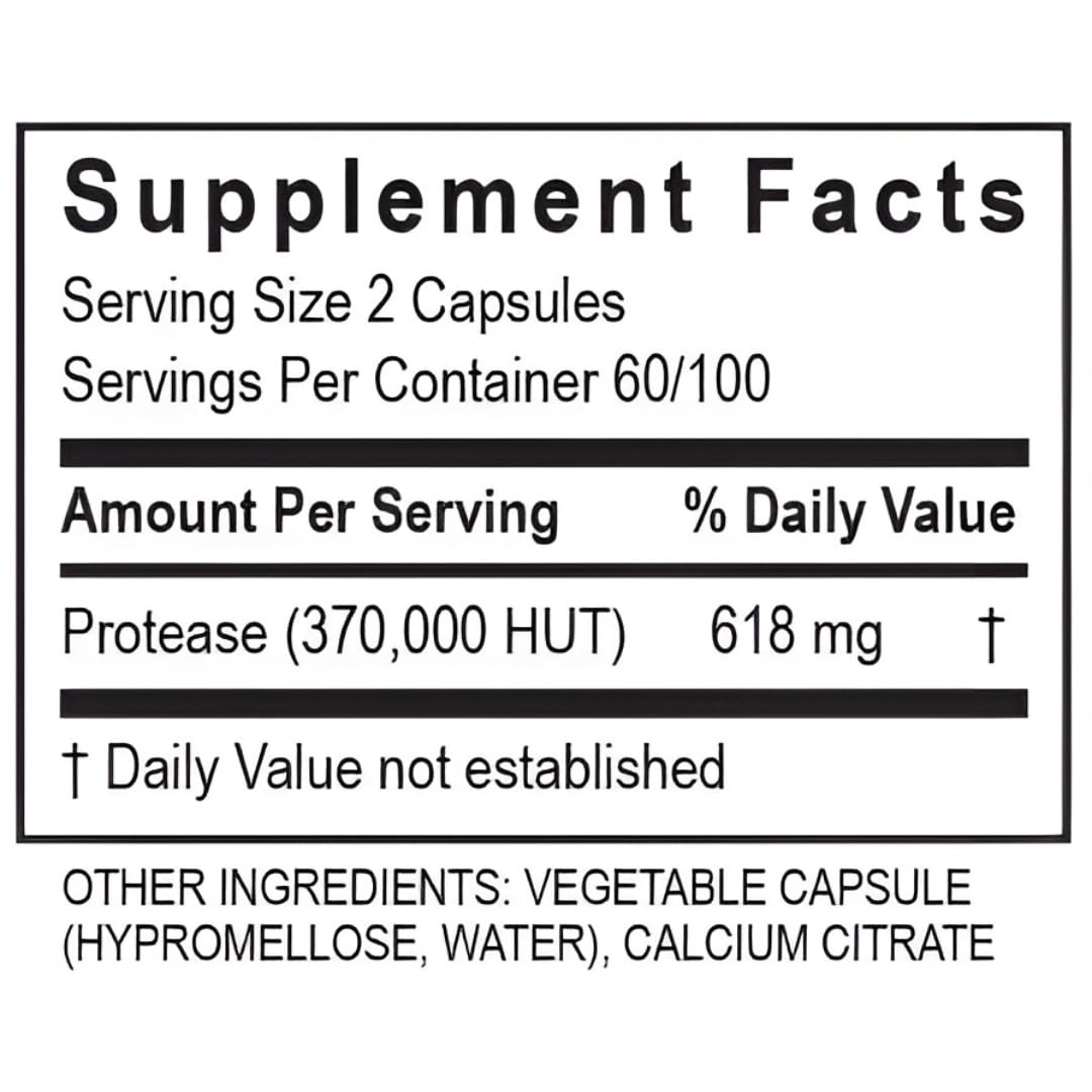 TRANSFORMATION Purezyme High-Potency Protease Blend Enzyme Supplement Capsule, 120 Capsules