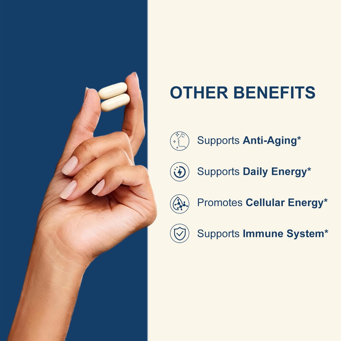 NUISM NMNH NAD+ Supplement, Liposomal NMN NAD+ & Resveratrol Complex for Cellular Energy, Healthy Aging & Metabolic Support, Capsule, 90 Count