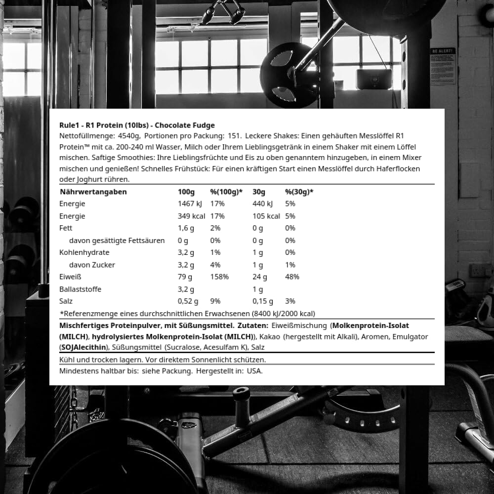 Rule 1 Proteins R1 Protein Powder 161.4 Servings