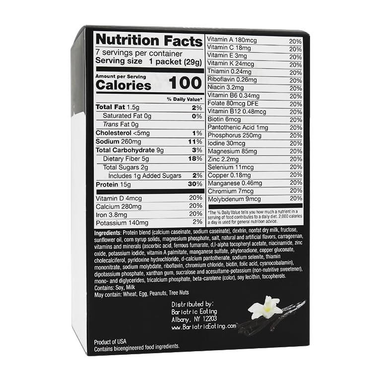 Bariatric Eating Inspire 15g Protein Shake or Pudding Powder Vanilla 7.16 oz
