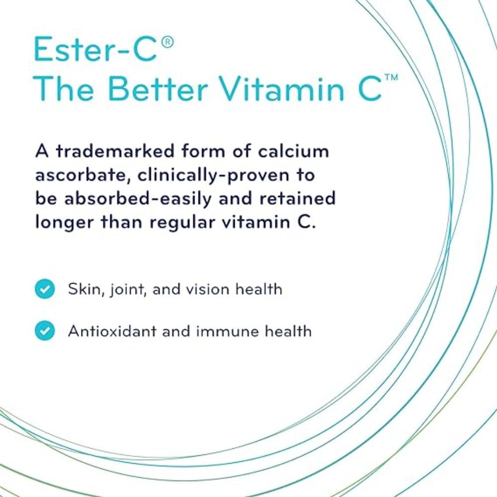 SISU Ester-C 500 mg Orange Tablets, 90 Count