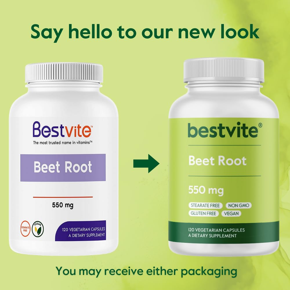 BESTVITE Beet Root 550mg Capsule 120 Count