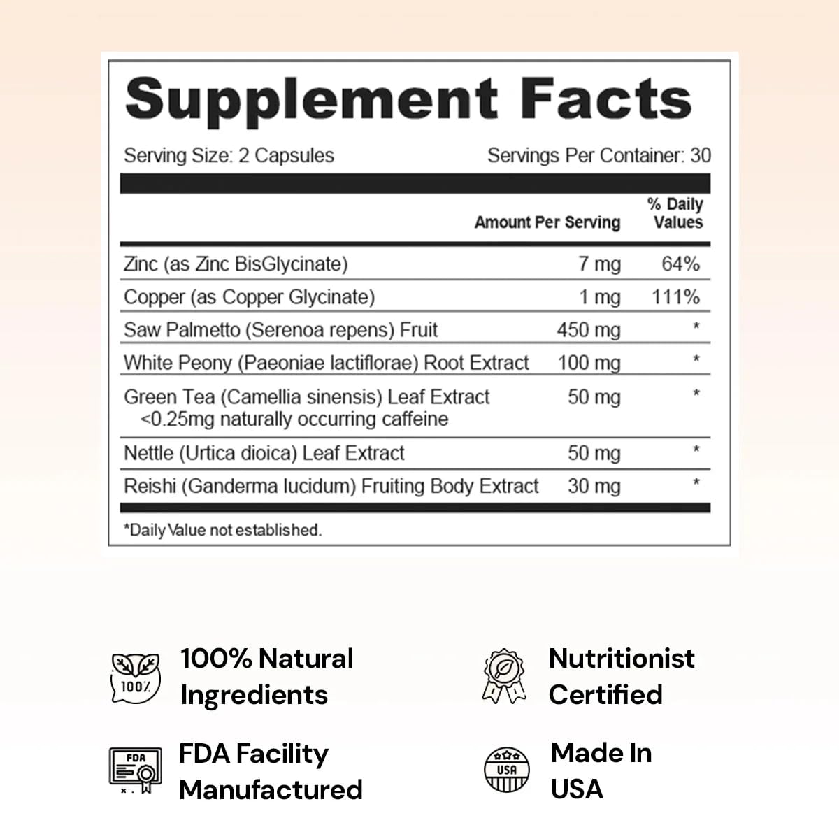 Nourished Natural Health AndroEase Plus Double Strength 30 Capsules