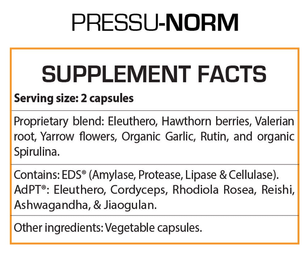 Professional Botanicals Pressu Norm Capsule, 1 Count