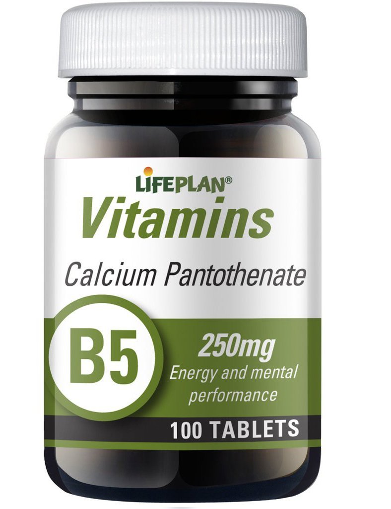 LIFEPLAN Calcium Pantothenate 250mg Capsule, 1 Capsule