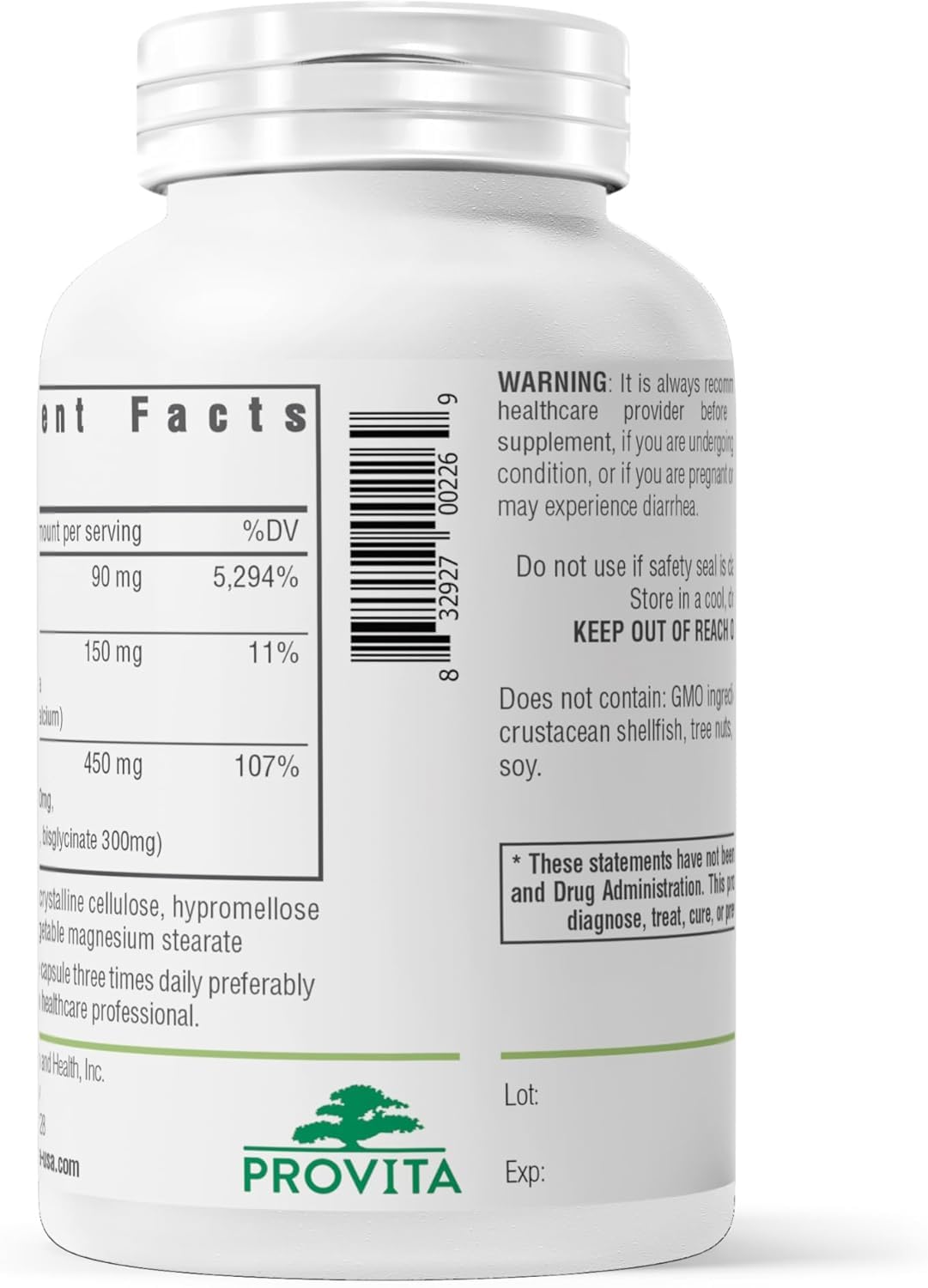 PROVITA Magnesium Complex Supplement Capsule 180 Capsules