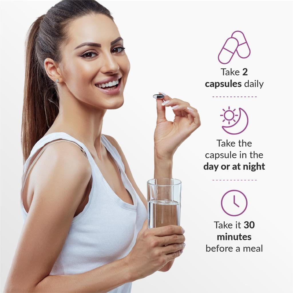 VITASEI Collagen Peptide Capsules with Hyaluronic Acid, Vitamin C, Biotin and Resveratrol - 180 Capsules