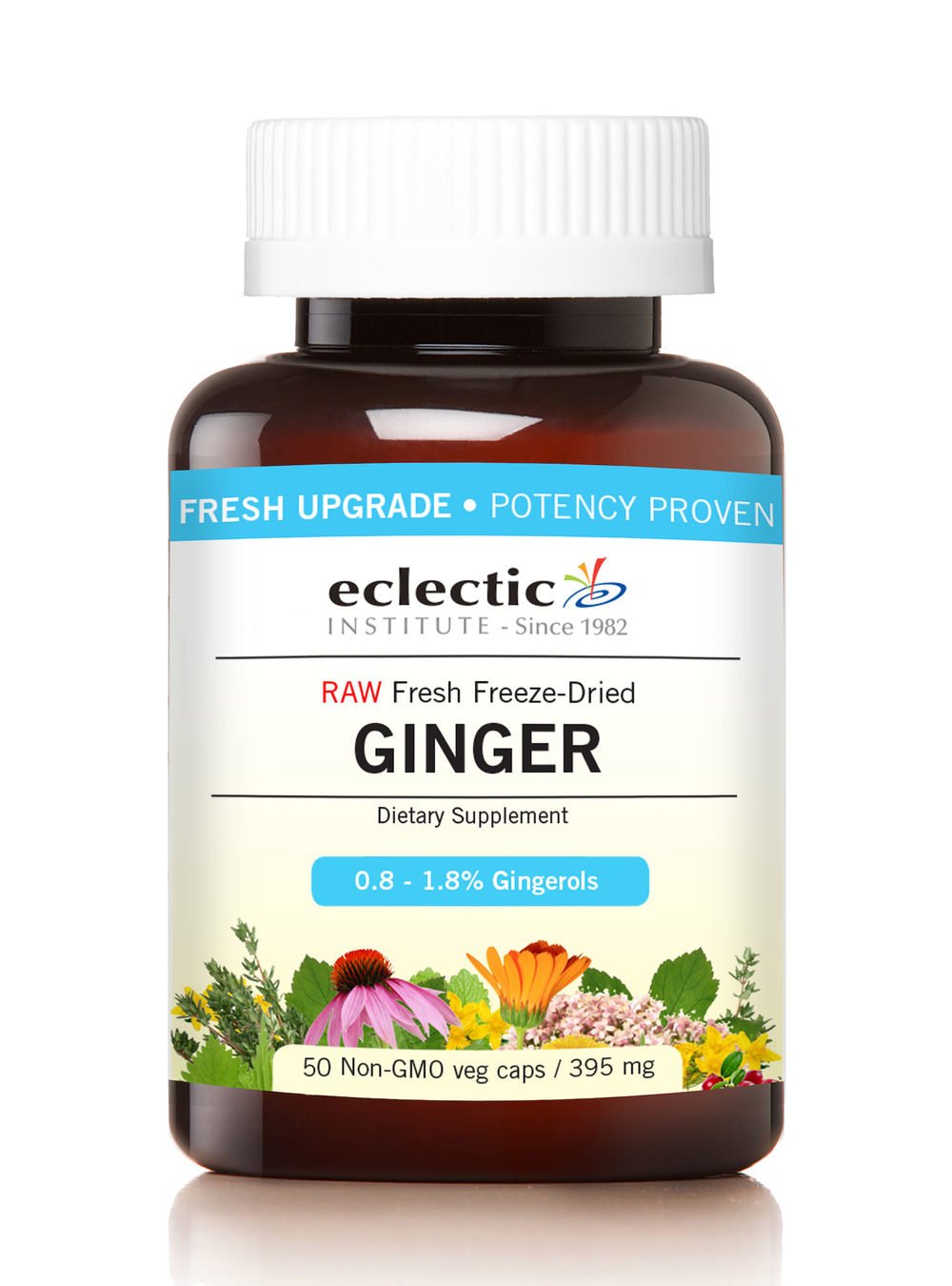 Eclectic Institute Ginger 395 Mg Cog Fduv Capsule, 50 Count