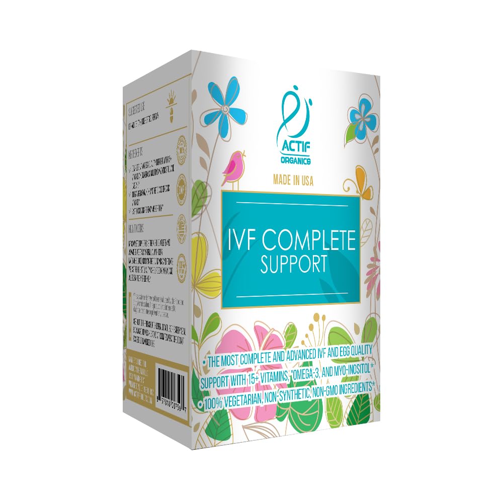 ACTIF IVF Complete Support with 15+ Advanced Factors for Egg Quality and Ovulation Softgels 90 Count