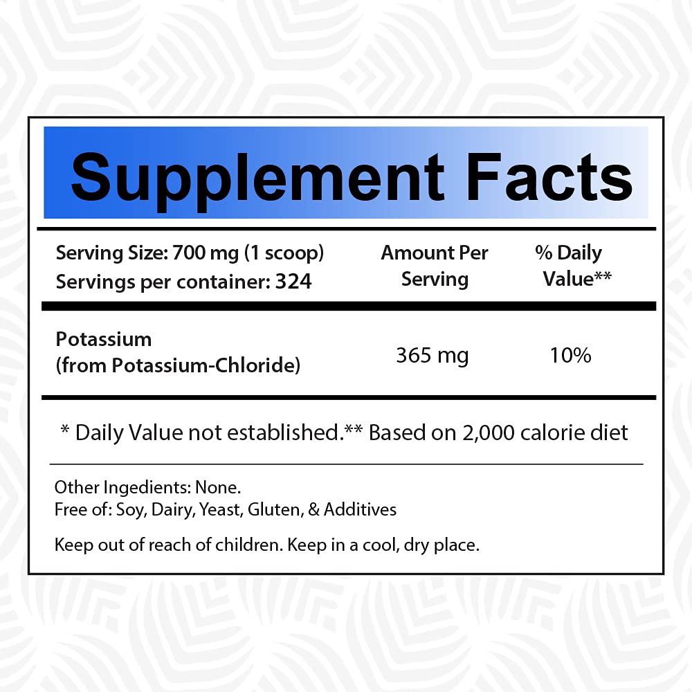 TradeKing Food Grade Potassium Chloride (KCl) Powder, 8 oz