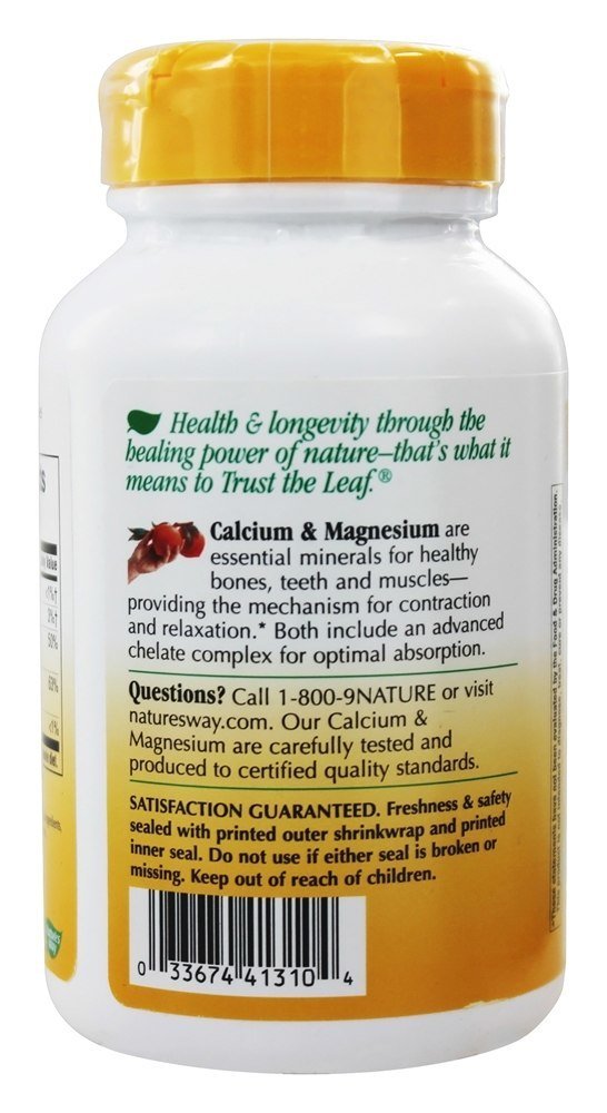 Natures Way Calcium and Magnesium Mineral Complex Capsules 100 Count