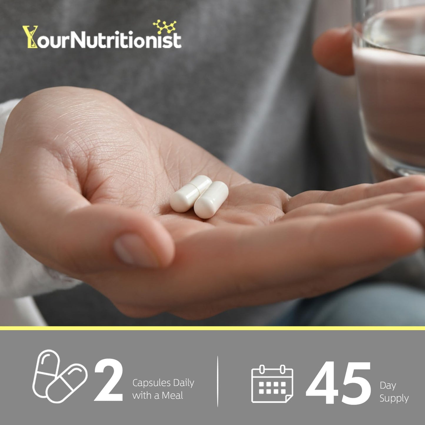 Your Nutritionist High Potency Potassium Chloride 1000mg Potassium Supplement 90 Capsules