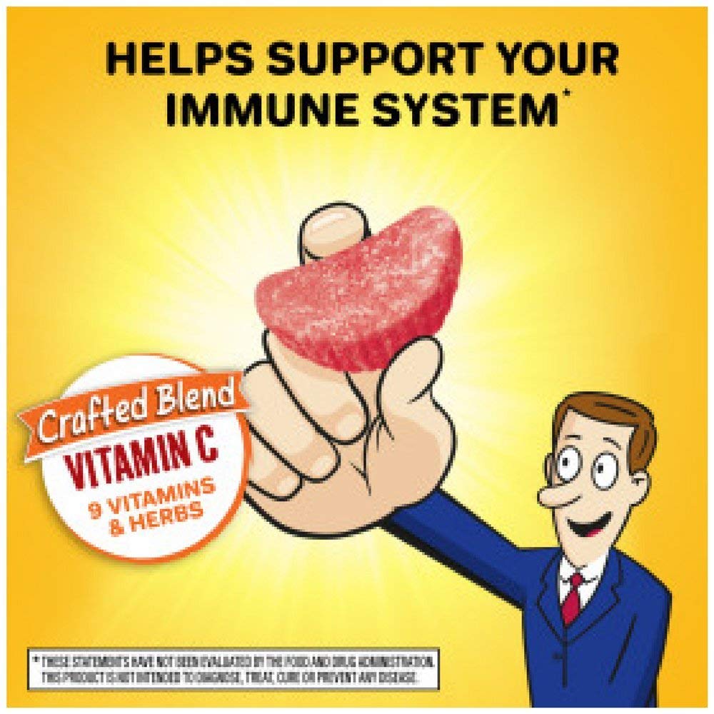 Airborne Assorted Fruit Flavored Gummies Vitamin C and Minerals & Herbs Immune Support, 294 Gummies