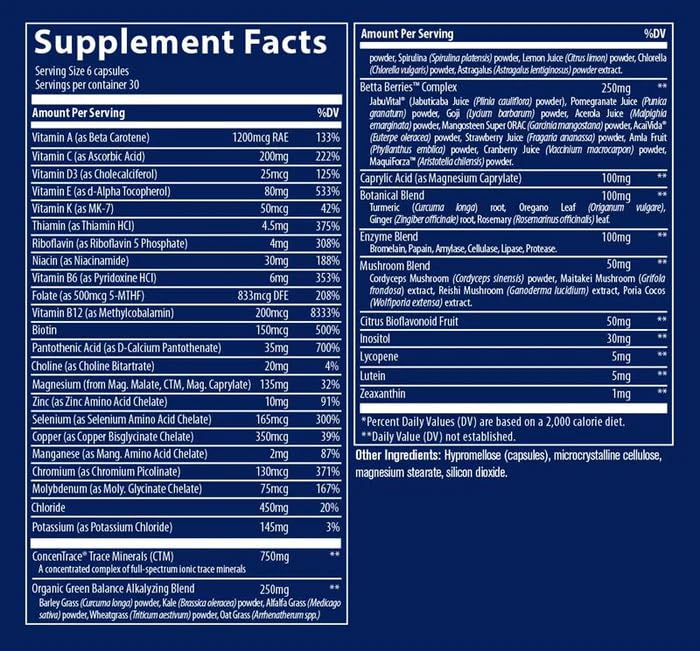 Trace Minerals Complete Foods Multi Capsules Capsule, 240 Capsules