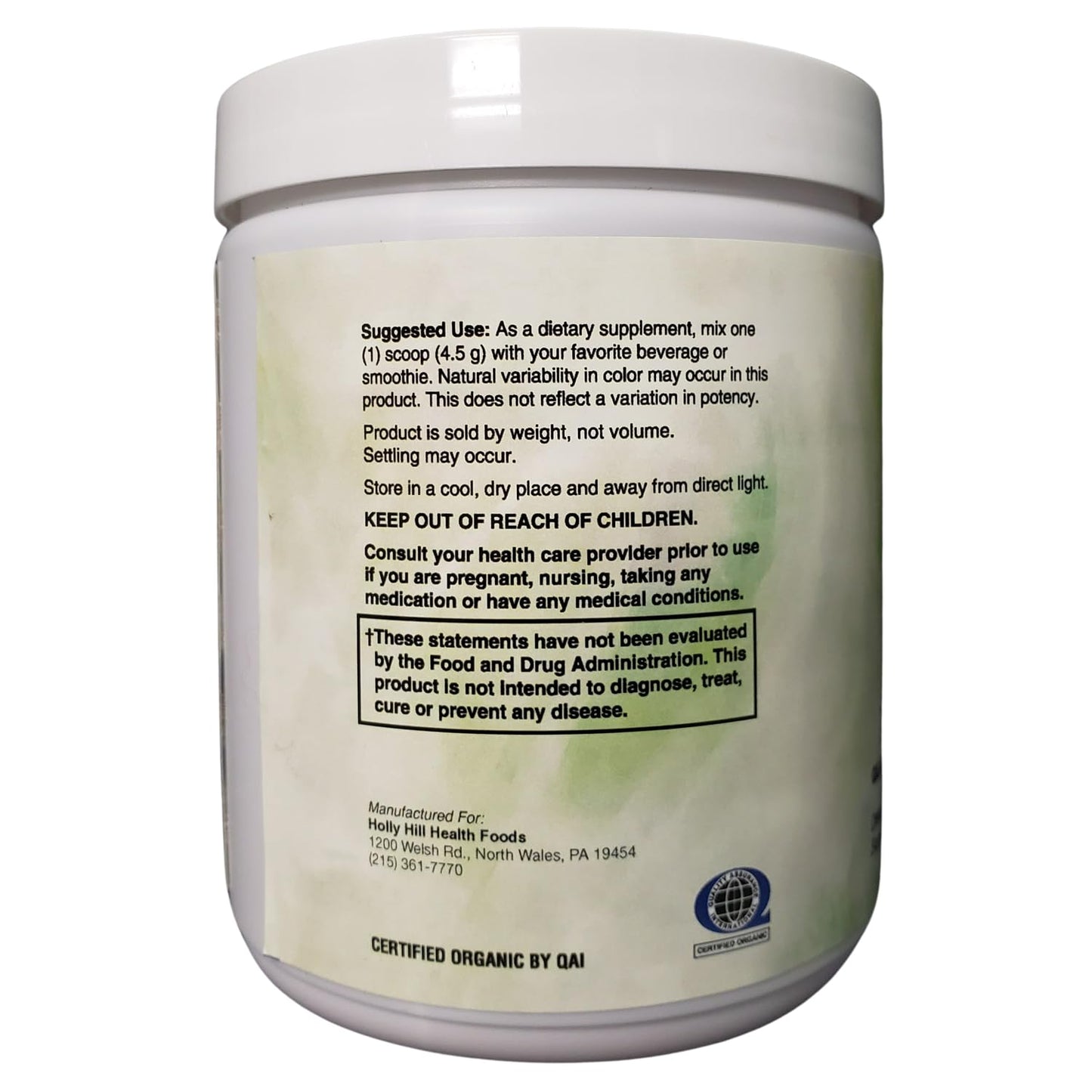 Holly Hill Health Foods Fermented Whole Food Organic Beets Powder 9.52 Ounces