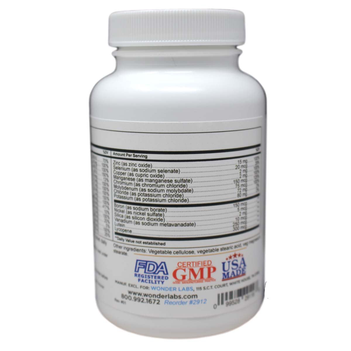 Wonder Laboratories Multi-Vitamin Multi-Mineral Compare to Centrum Silver Multivitamin Multimineral with Beta Carotene Especially for Adults 50 Plus Tablet, 160 Tablets