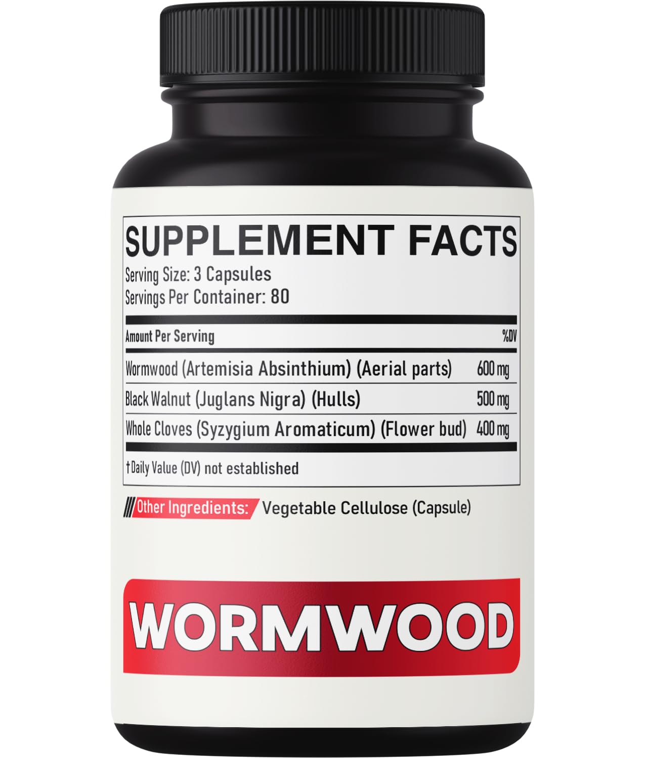 DEDICAD Sweet Wormwood Capsules 1500mg with Black Walnut & Cloves, 240 Capsules