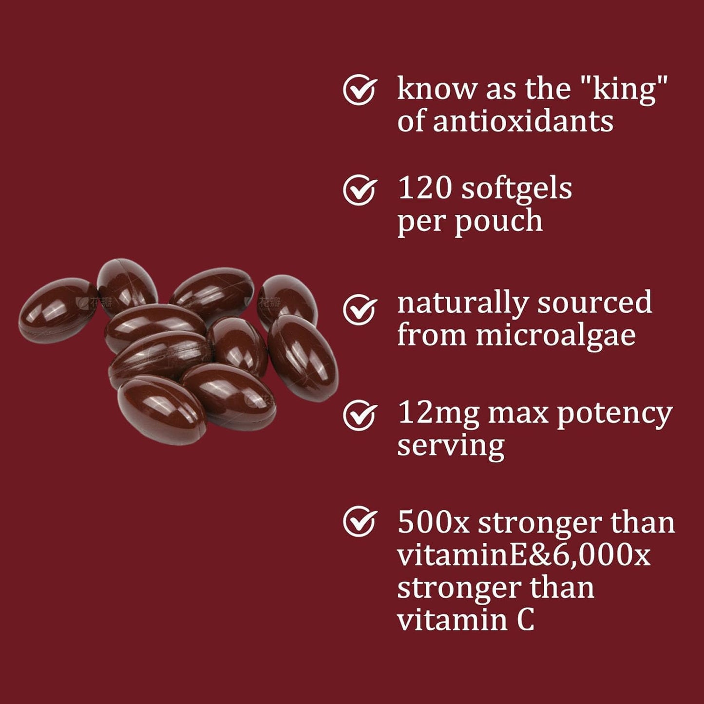 Yoqpoe Astaxanthin 12mg Softgel, 1 Count