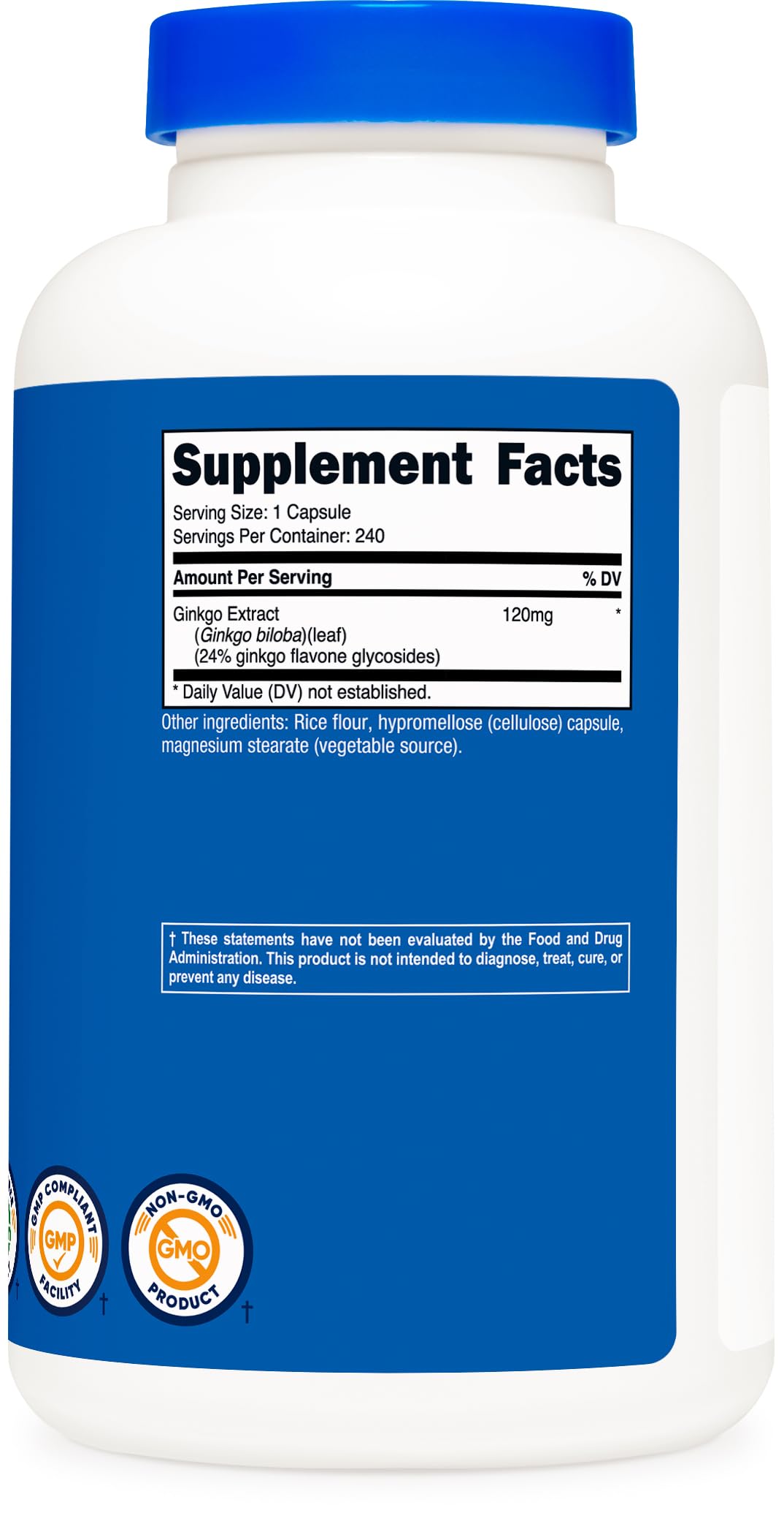 Nutricost Ginkgo Biloba 120mg Capsules, 720 Capsules