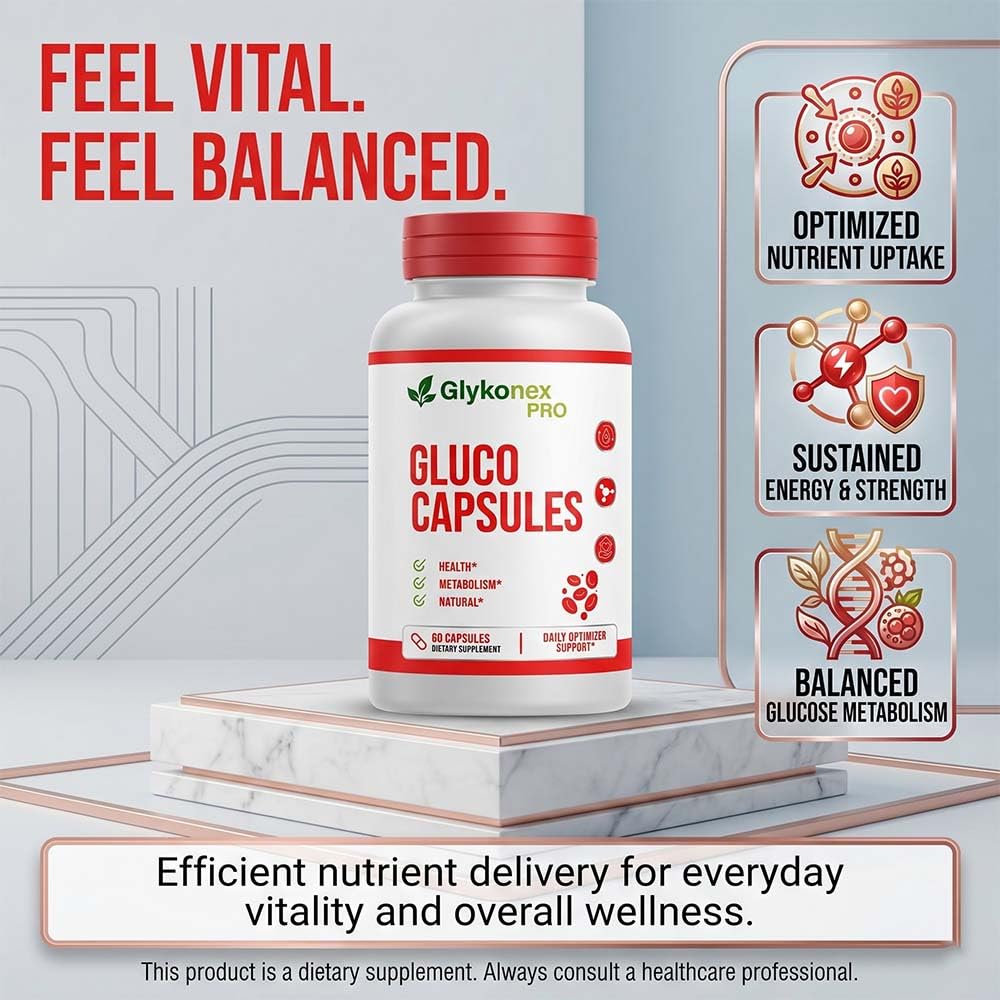 SPRESSO Glykonex Pro, Official Glykonex Gluco for Wellness, 60 Capsules