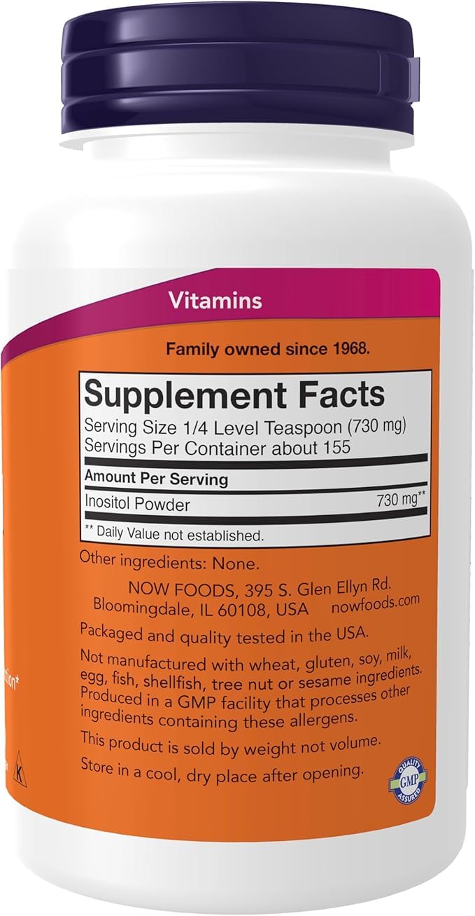 NOW Foods Inositol Pure Powder, 1
