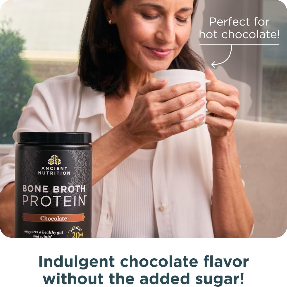 Ancient Nutrition Grass Fed Bone Broth Protein Powder 17.8