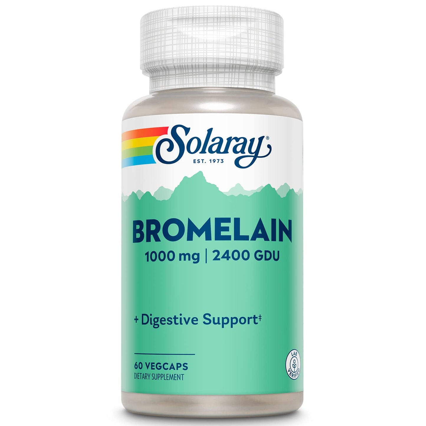 Solaray Bromelain Supplement VegCap, 60 Count