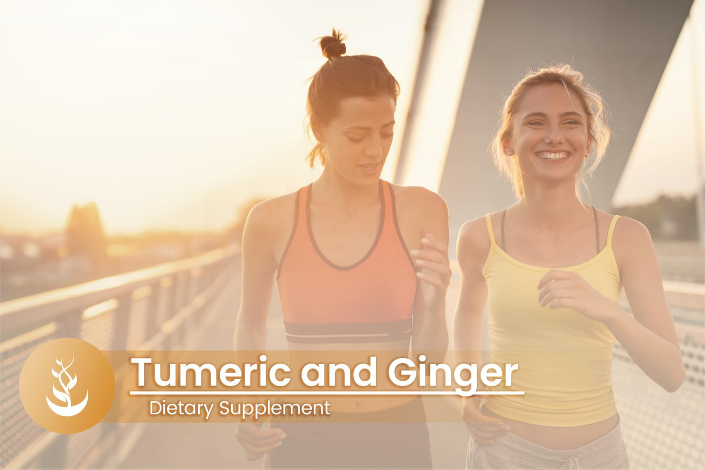 Pure Original Ingredients Turmeric Curcumin & Ginger Capsules, 100 Capsules