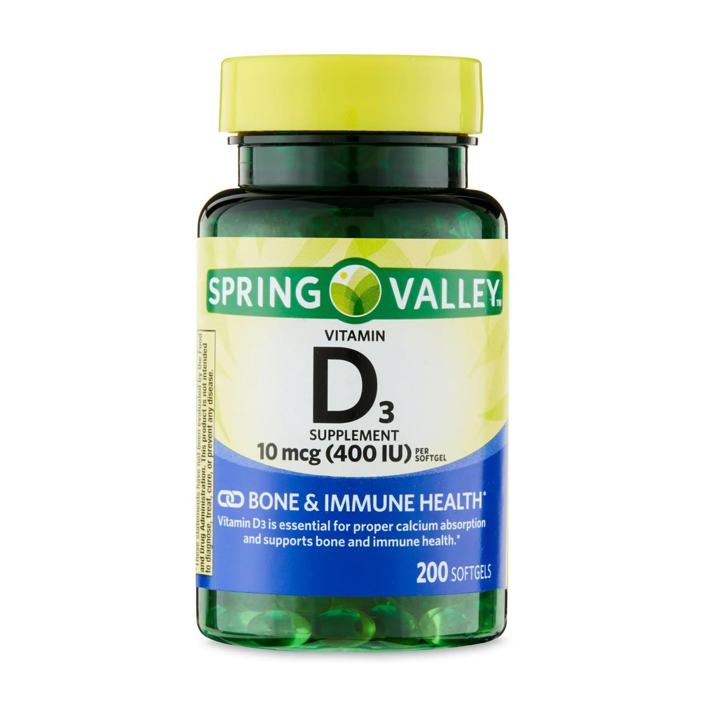 Generic Vitamin D3 10 mcg (400 IU), 200 Softgels