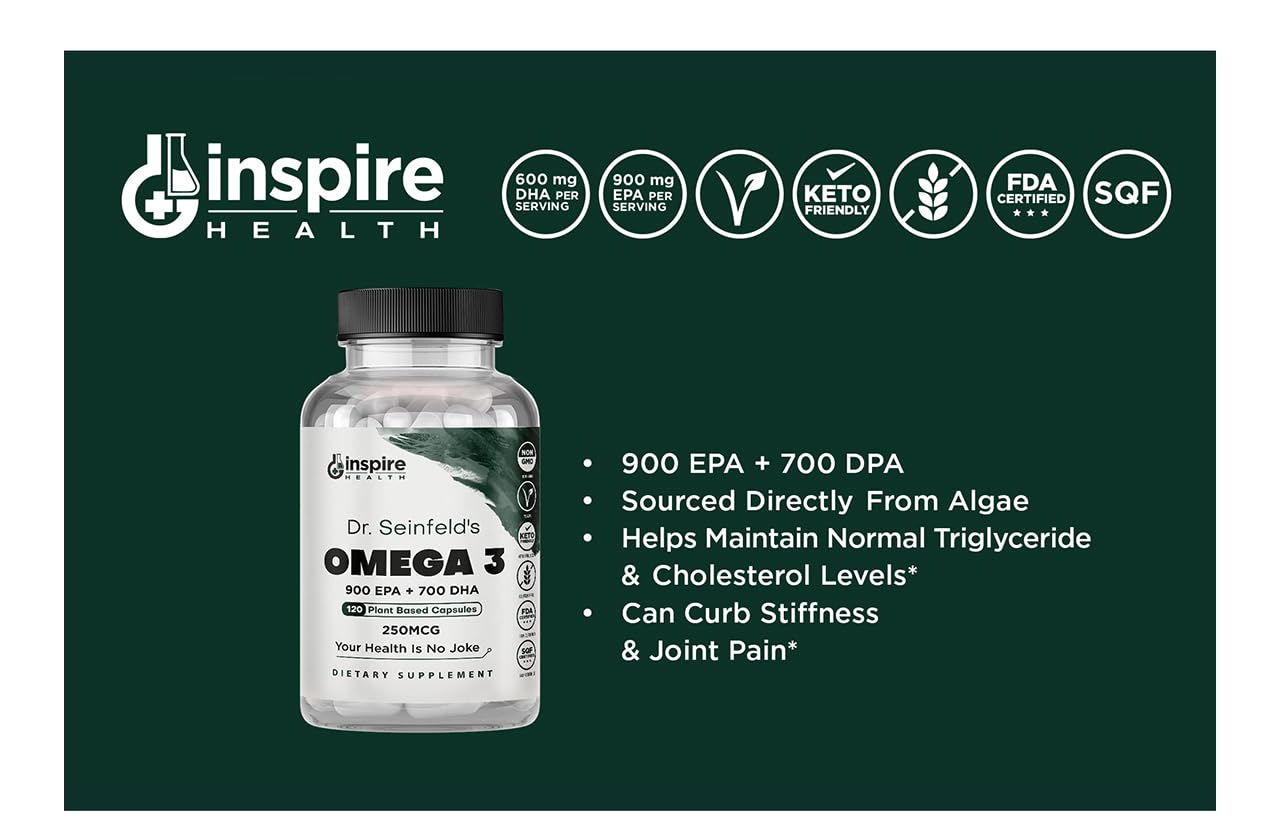 GINSPIRE NUTRITION Vegan Omega-3 120 Capsules
