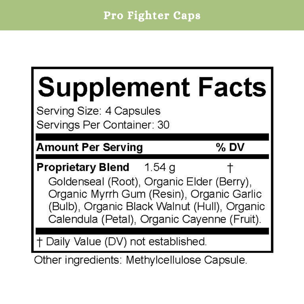 SPRIGS Pro-Fighter Immune Support Supplement Capsule, 120 Count
