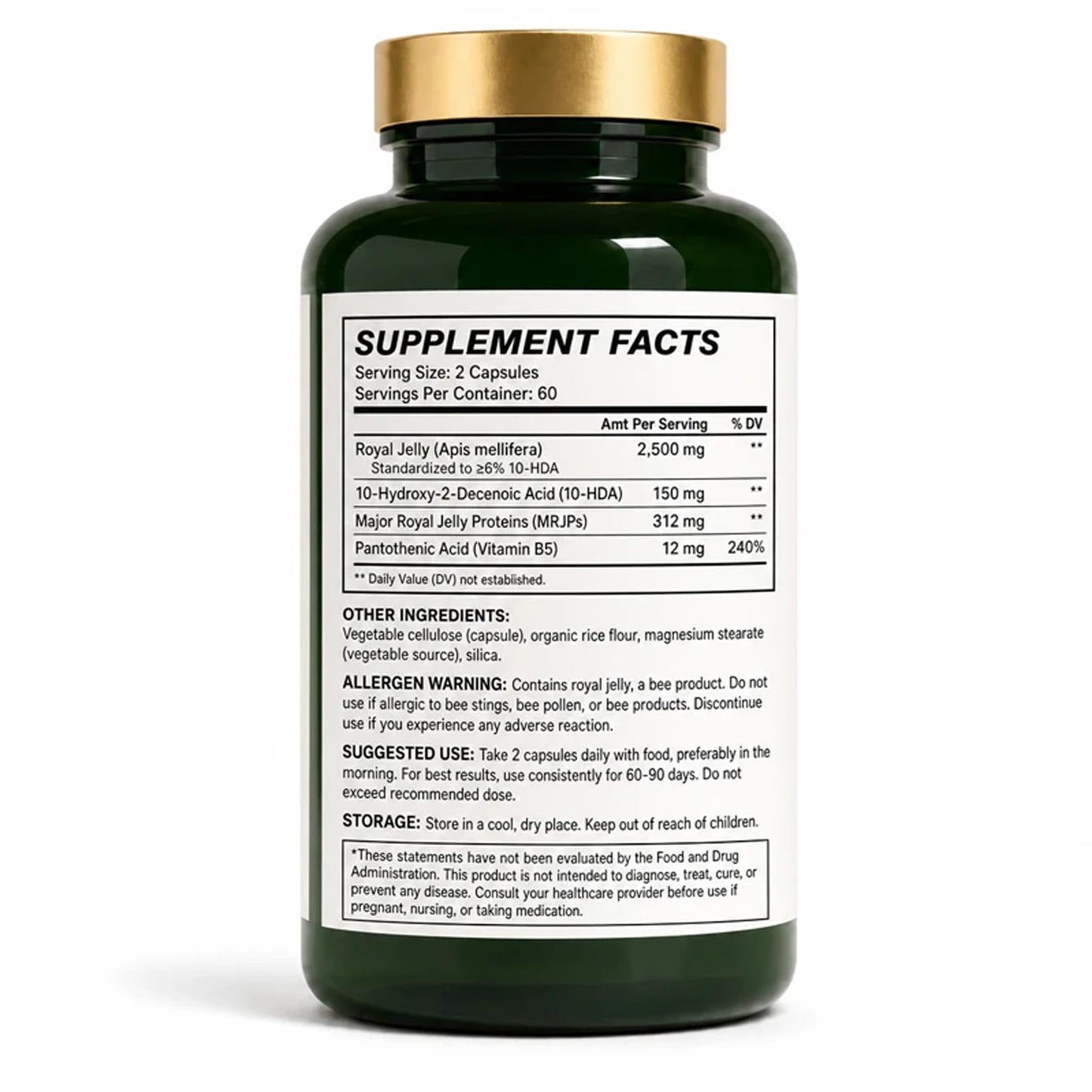 VOKIMAX Cleanova Royal Jelly 2500mg Capsule, 1 Count