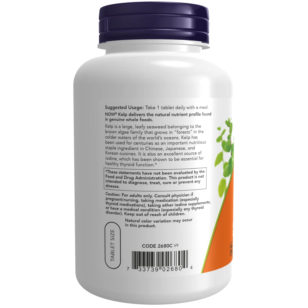 NOW Foods Kelp Tablets, 200 Tablets