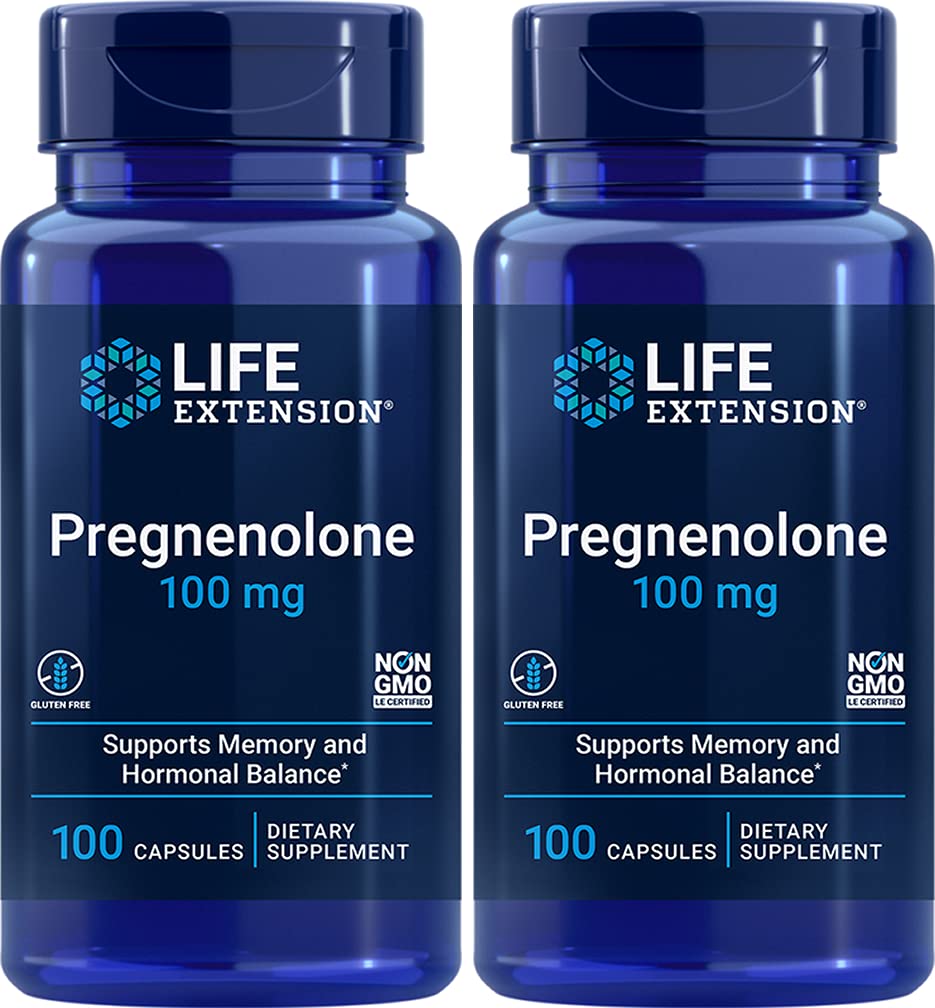 Life Extension Pregnenolone 100 Mg Capsule 200 Count