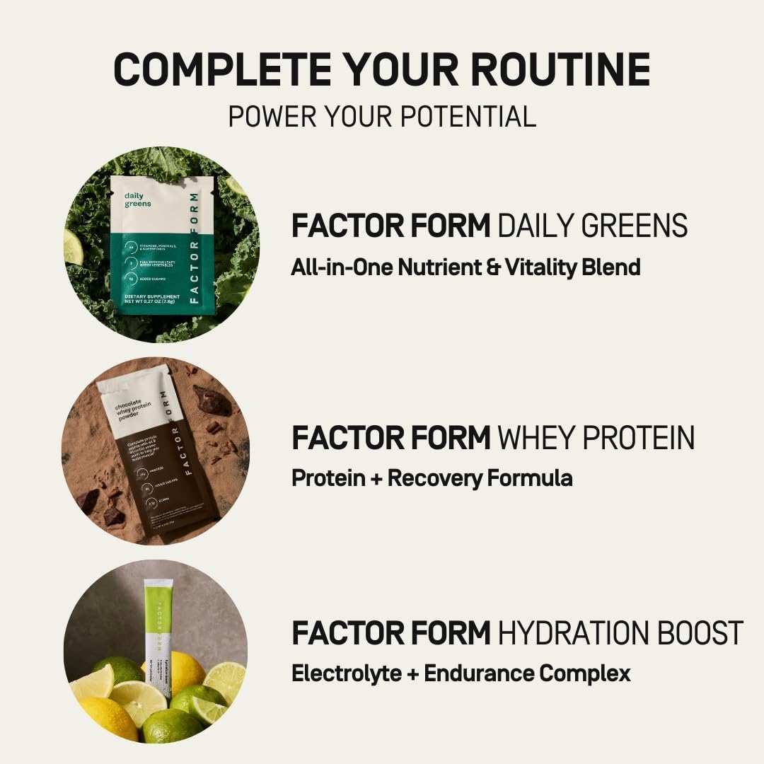 FACTOR FORM Daily Greens Superfood Powder 8.1 oz (Pack of 7)