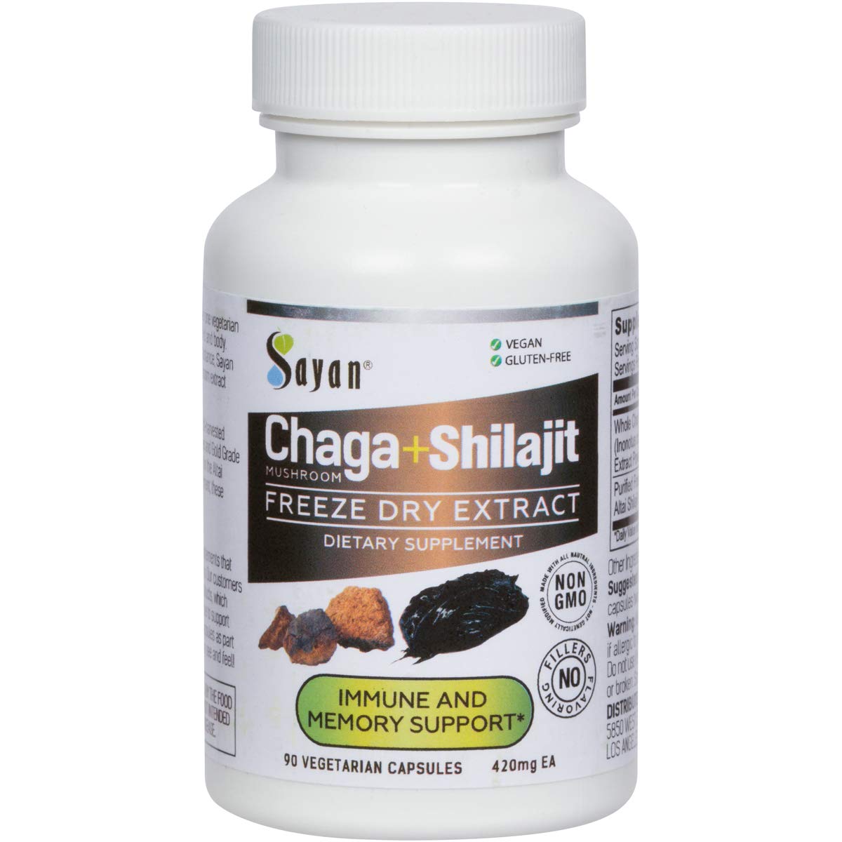 Sayan Shilajit & Chaga Capsule Bundle 150 Capsules