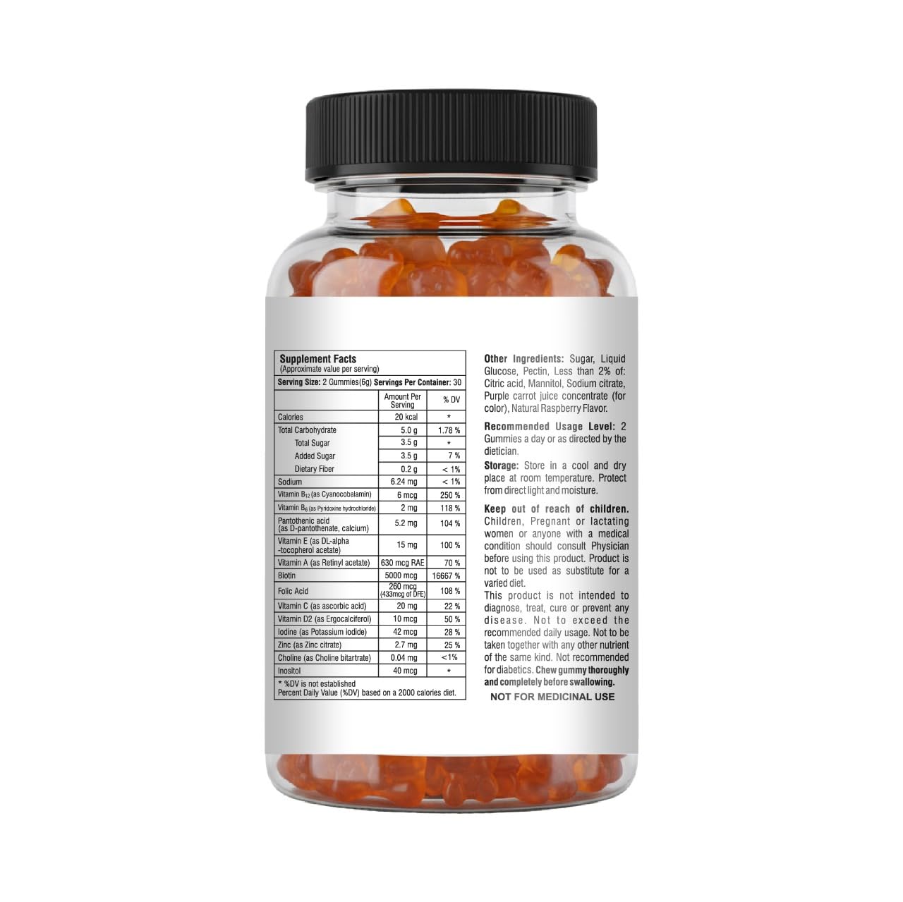 Mishas Hair Skin & Nails Gummies 60 Count