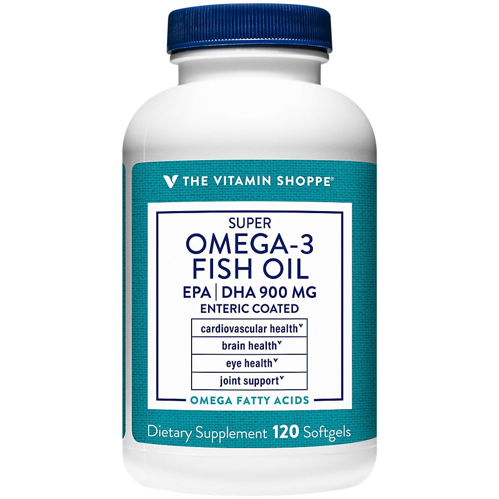 The Vitamin Shoppe Omega 3 Fish Oil 1290 mg Softgel, 120 Softgels
