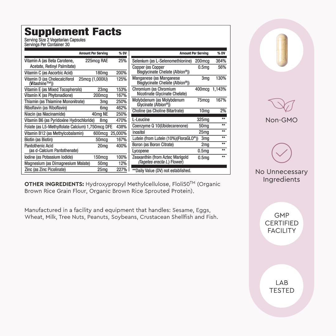 Alaya Naturals Daily Essentials Multivitamin for Women Capsules 60 Count