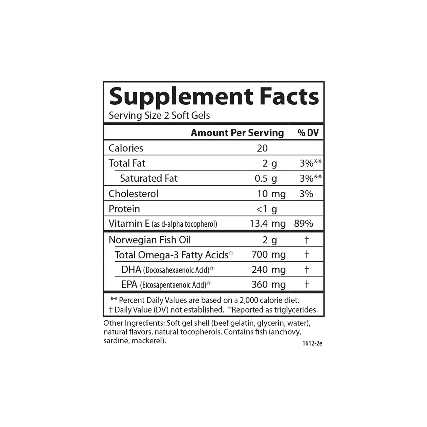 Carlson Teen's Smart Catch Softgels, 700 mg Omega-3s from Norway, 180 Count