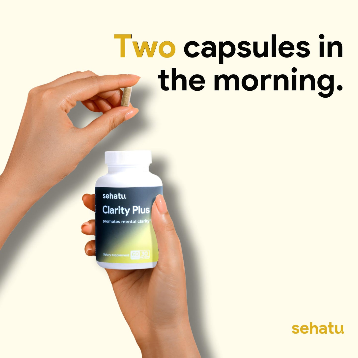 SEHATU Clarity Plus Cognitive Wellness Supplement Capsule 60 Count