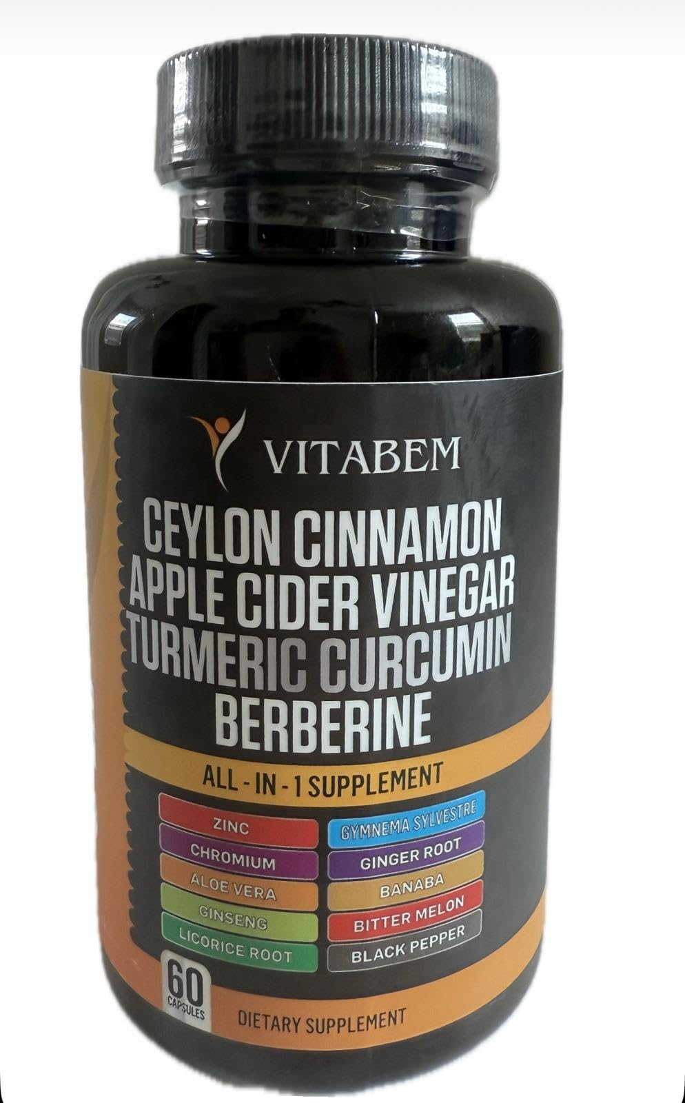Vitabem Ceylon Cinnamon Capsules, 60 Count