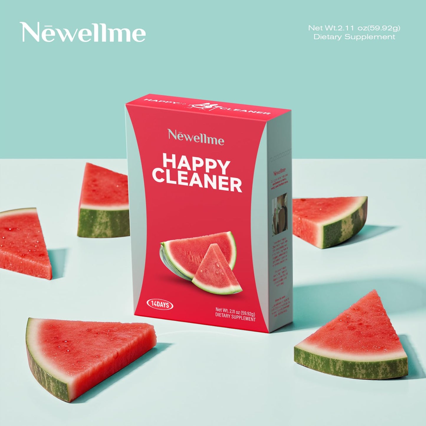 NEWELLME Watermelon Berry Probiotic & Prebiotic Powder, 2.2 Ounce