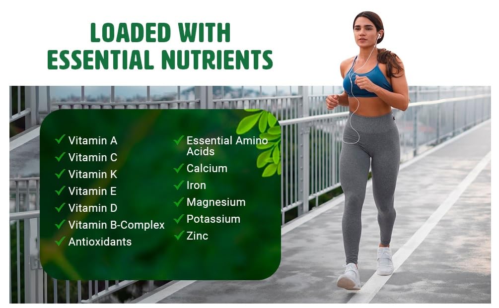 WAY 4 ORGANIC W4O Moringa Oleifera Leaf and Seed Powder (80:20) Ratio Capsule, 1 Count