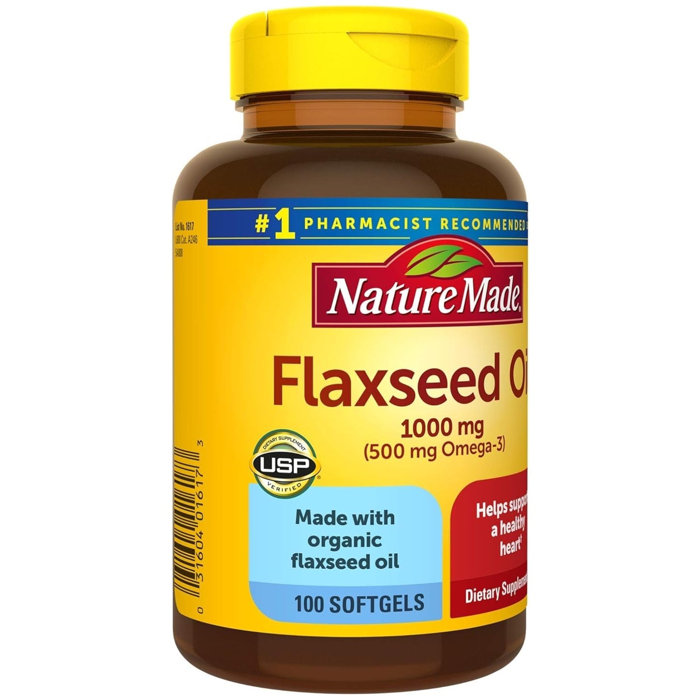 Nature Made Flaxseed Oil 1000 mg Softgels 400 Count