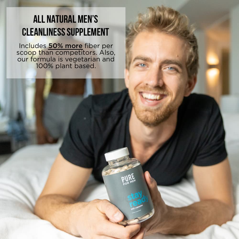 Pure for Men Original Cleanliness Stay Ready Fiber Supplement Powder 6.35 oz