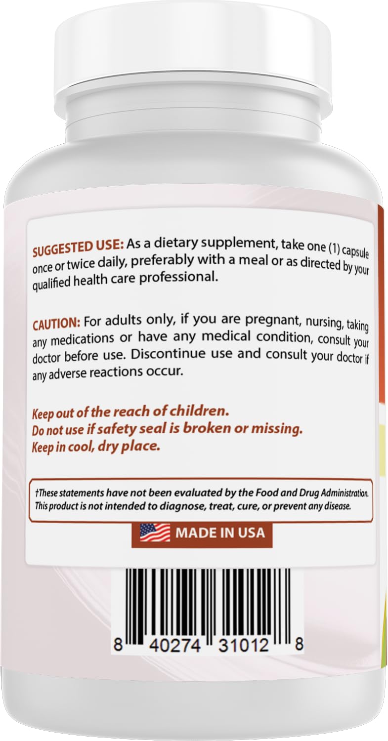 Best Naturals Folinic Acid 1000 mcg with Methyl B12 1000 mcg & Vitamin B6 (P5P) 5 mg, 90 Veg Capsules