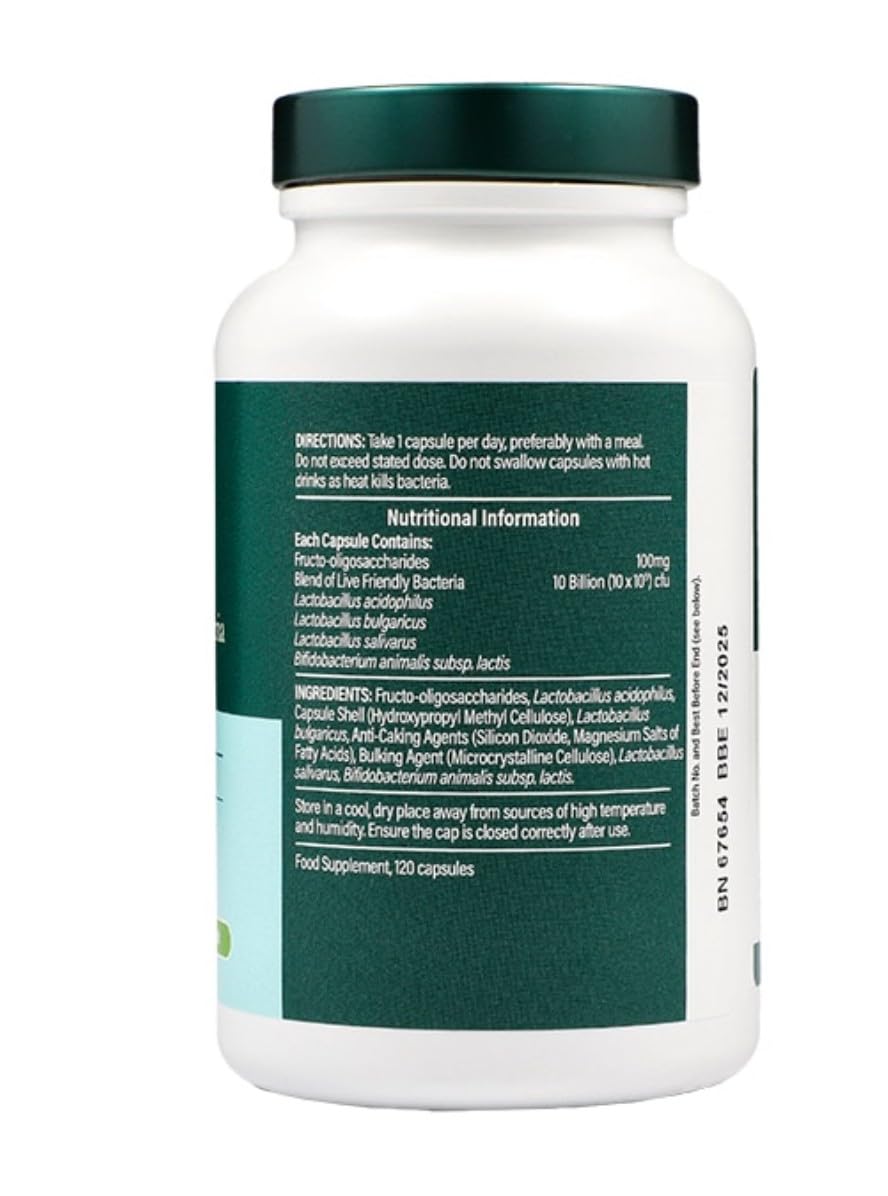 Generic Holland and Barrett 10 Billion Live Friendly Bacteria with Acidophilus, Vegan Capsule 120 Capsules